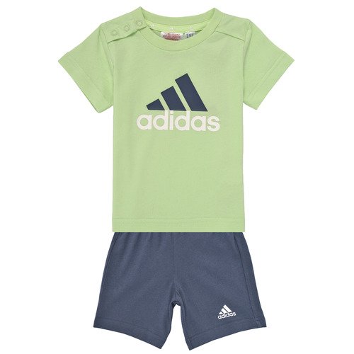 tekstylia Chłopiec Zestawy dresowe Adidas Sportswear I BL CO T SET Marine / Zielony