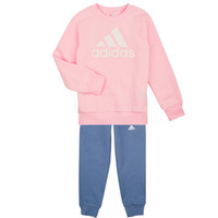 tekstylia Dziewczynka Zestawy dresowe Adidas Sportswear LK BOS JOG FL Różowy / Marine