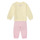 tekstylia Dziewczynka Zestawy dresowe Adidas Sportswear I LIN FL JOG Ecru / Różowy