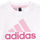 tekstylia Dziewczynka Zestawy dresowe Adidas Sportswear LK BL CO T SET Różowy / Biały