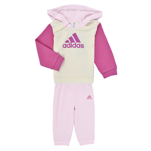 tekstylia Dziewczynka Zestawy dresowe Adidas Sportswear I CB FT JOG Różowy / Ecru