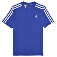 tekstylia Chłopiec T-shirty z krótkim rękawem Adidas Sportswear U 3S TEE Niebieski / Biały
