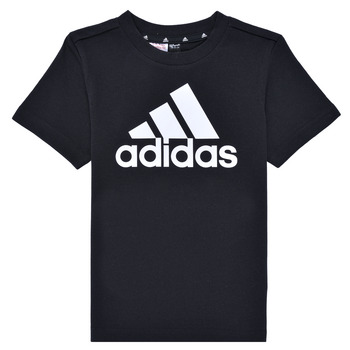 tekstylia Dziecko T-shirty z krótkim rękawem Adidas Sportswear LK BL CO TEE Czarny / Biały