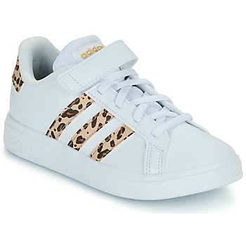 Buty Dziewczynka Trampki niskie Adidas Sportswear GRAND COURT 2.0 EL K Biały / Leaopard