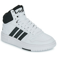 Buty Dziecko Trampki wysokie Adidas Sportswear HOOPS 3.0 MID K Biały / Czarny