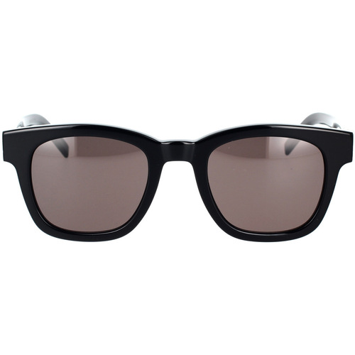 Zegarki & Biżuteria  okulary przeciwsłoneczne Yves Saint Laurent Occhiali da Sole Saint Laurent SL M124 001 Czarny