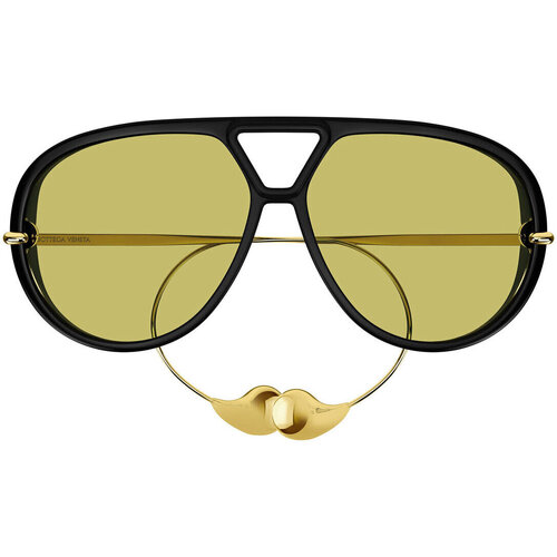Zegarki & Biżuteria  okulary przeciwsłoneczne Bottega Veneta Occhiali da Sole  Drop Aviator BV1273S 003 Czarny
