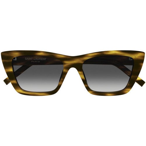 Zegarki & Biżuteria  Damskie okulary przeciwsłoneczne Yves Saint Laurent Occhiali da Sole Saint Laurent SL 276 Mica 044 Brązowy