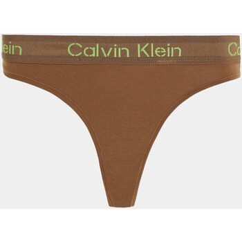 tekstylia Damskie Legginsy Calvin Klein Jeans 000QF7457E Brązowy