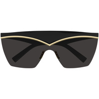 Zegarki & Biżuteria  okulary przeciwsłoneczne Yves Saint Laurent Occhiali da Sole Saint Laurent SL 614 Mask 001 Czarny