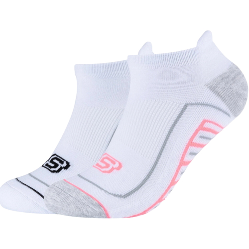 Bielizna Skarpetki sportowe  Skechers 2PPK Basic Cushioned Sneaker Socks Biały