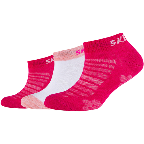 Bielizna Dziewczynka Skarpetki sportowe  Skechers 3PPK Girls Mesh Ventilation Socks Różowy