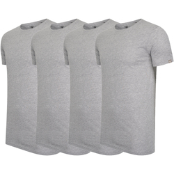 tekstylia Męskie T-shirty z krótkim rękawem Cappuccino Italia 4-Pack T-shirts Szary