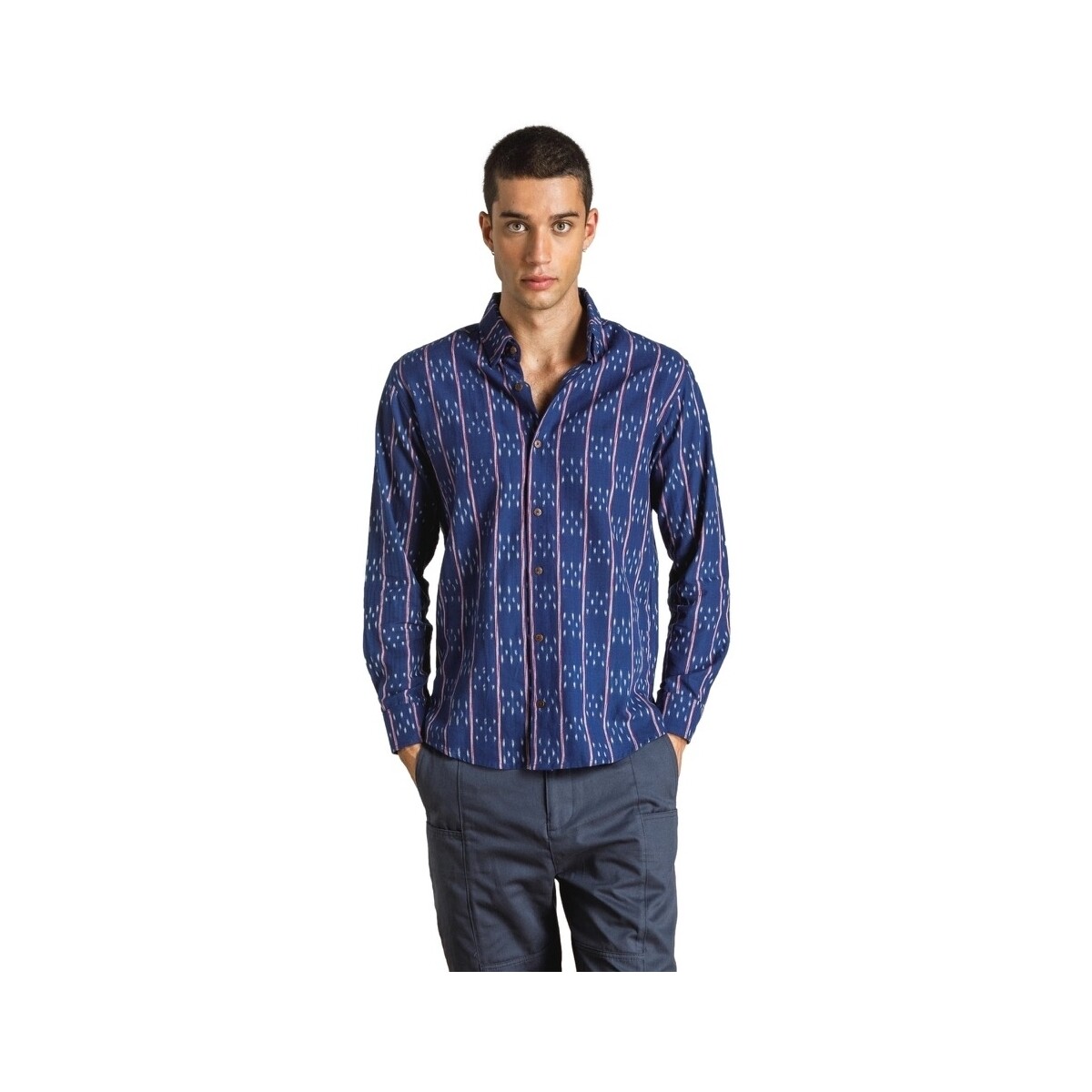 tekstylia Męskie Koszule z długim rękawem Otherwise Lucas Shirt - Blue Niebieski