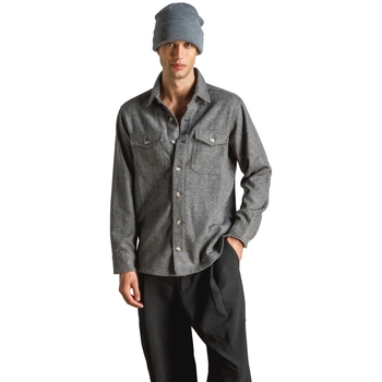 tekstylia Męskie Koszule z długim rękawem Otherwise Swanson Overshirt - Grey Szary