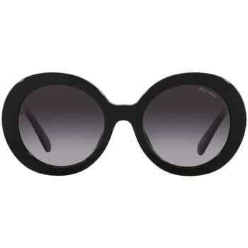 Zegarki & Biżuteria  Damskie okulary przeciwsłoneczne Miu Miu Occhiali da Sole Miu Miu MU11YS 1AB5D1 Czarny