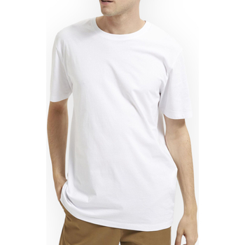 tekstylia Męskie T-shirty i Koszulki polo Selected 16087842 BRIGHTWHITE Biały