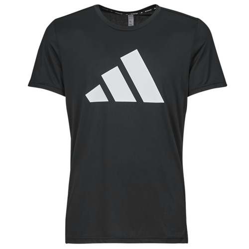 tekstylia Męskie T-shirty z krótkim rękawem adidas Performance RUN IT TEE Czarny / Biały