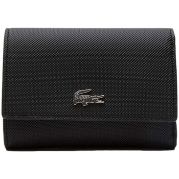 Lacoste Compact Wallet - Noir Krema Czarny