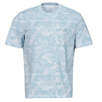 tekstylia Męskie T-shirty z krótkim rękawem Armani Exchange 3DZTEU Niebieski / Ciel