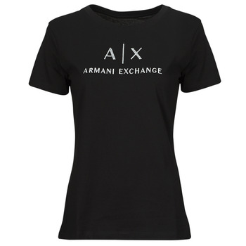 tekstylia Damskie T-shirty z krótkim rękawem Armani Exchange 3DYTAF Czarny