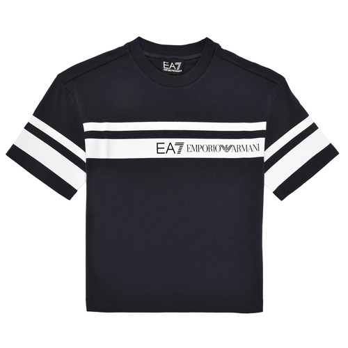 tekstylia Chłopiec T-shirty z krótkim rękawem Emporio Armani EA7 TSHIRT 3DBT58 Czarny / Biały