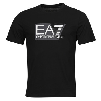 tekstylia Męskie T-shirty z krótkim rękawem Emporio Armani EA7 TSHIRT 3DPT81 Czarny