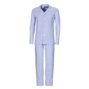 tekstylia Męskie Piżama / koszula nocna Polo Ralph Lauren L / S PJ SET-SLEEP-SET Niebieski