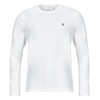 tekstylia T-shirty z długim rękawem Polo Ralph Lauren LS CREW NECK Biały