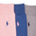 Dodatki Skarpety Polo Ralph Lauren 84023PK-MERC 3PK-CREW SOCK-3 PACK Marine / Szary / Różowy