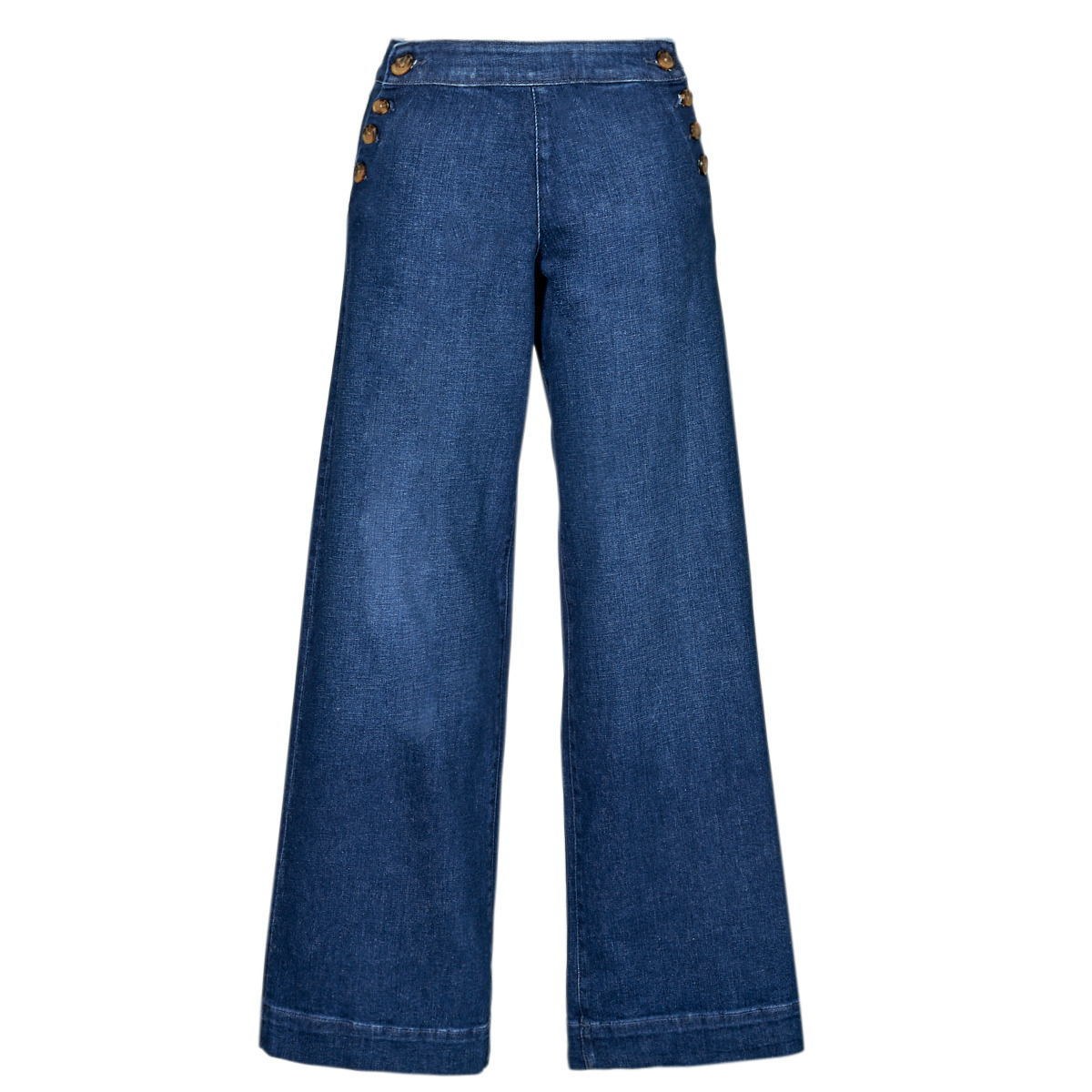 tekstylia Damskie Jeans flare / rozszerzane  Only ONLMADISON Niebieski