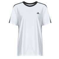 tekstylia Damskie T-shirty z krótkim rękawem Adidas Sportswear W 3S BF T Biały / Czarny