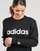 tekstylia Damskie Bluzy Adidas Sportswear W LIN FT SWT Czarny / Biały