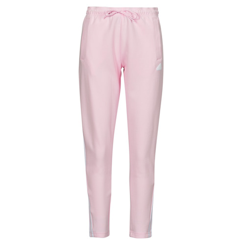 tekstylia Damskie Spodnie dresowe Adidas Sportswear W FI 3S SLIM PT Różowy / Biały