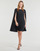 tekstylia Damskie Sukienki krótkie Lauren Ralph Lauren PETRA-LONG SLEEVE-COCKTAIL DRESS Czarny