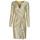 tekstylia Damskie Sukienki krótkie Lauren Ralph Lauren CINLAIT-LONG SLEEVE-COCKTAIL DRESS Złoty