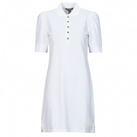 tekstylia Damskie Sukienki krótkie Lauren Ralph Lauren CHACE-SHORT SLEEVE-CASUAL DRESS Biały
