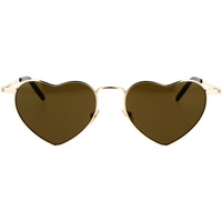 Zegarki & Biżuteria  okulary przeciwsłoneczne Yves Saint Laurent Occhiali da Sole a Cuore Saint Laurent SL 301 LouLou 015 Złoty
