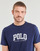 tekstylia Męskie T-shirty z krótkim rękawem Polo Ralph Lauren T-SHIRT AJUSTE EN COTON SERIGRAPHIE POLO RALPH LAUREN Marine