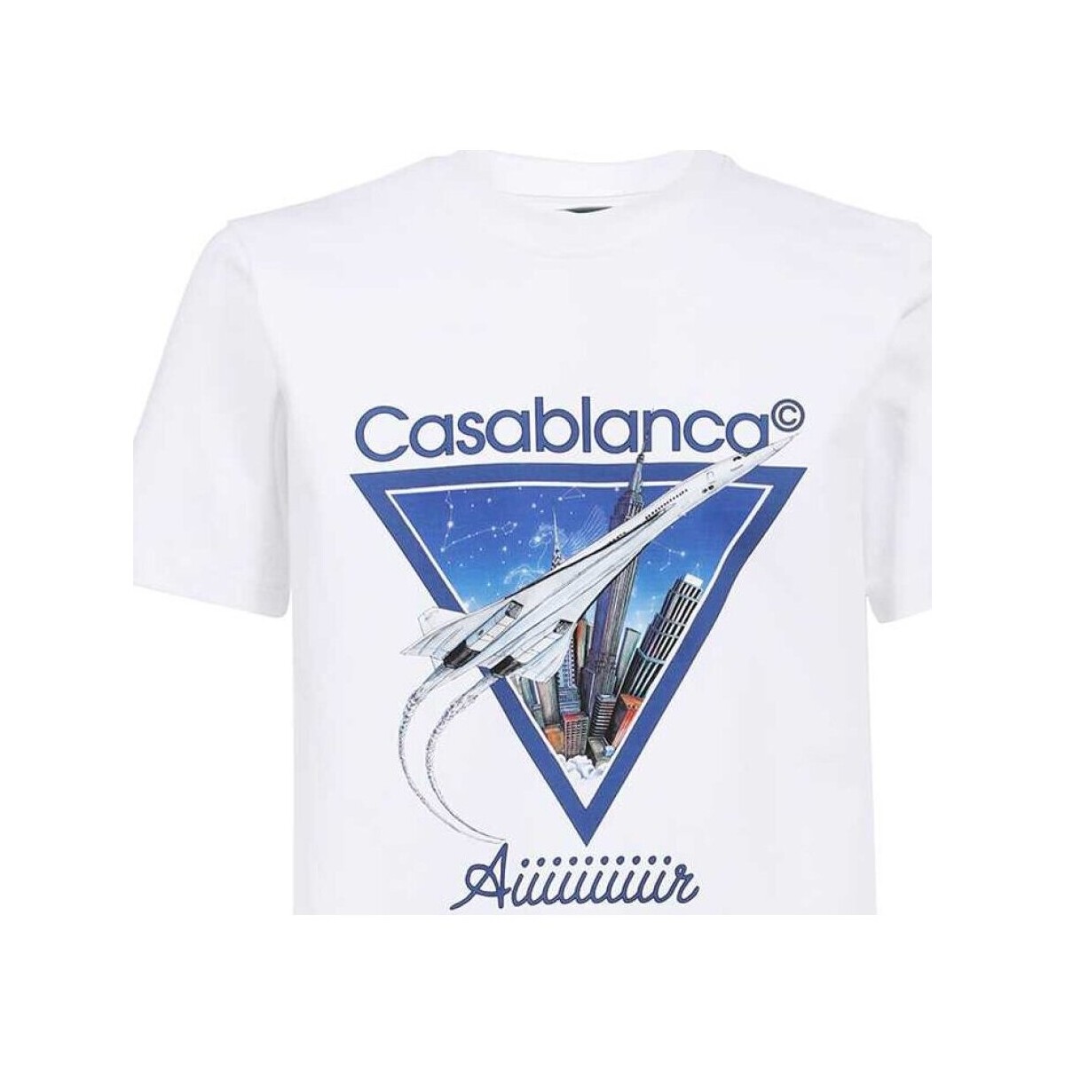 tekstylia Męskie T-shirty z krótkim rękawem Casablanca MF22-JTS-001-22 Biały