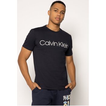 tekstylia Męskie T-shirty z krótkim rękawem Calvin Klein Jeans K10K104063 Niebieski
