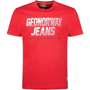 tekstylia Męskie T-shirty z krótkim rękawem Geo Norway SX1046HGNO-RED Czerwony
