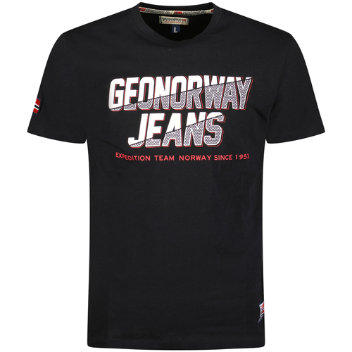 tekstylia Męskie T-shirty z krótkim rękawem Geo Norway SX1046HGNO-BLACK Czarny