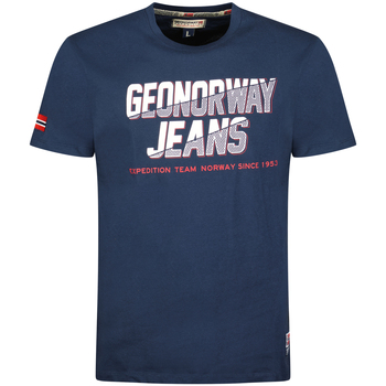 tekstylia Męskie T-shirty z krótkim rękawem Geo Norway SX1046HGNO-NAVY Marine