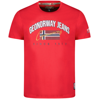 tekstylia Męskie T-shirty z krótkim rękawem Geo Norway SX1052HGNO-RED Czerwony