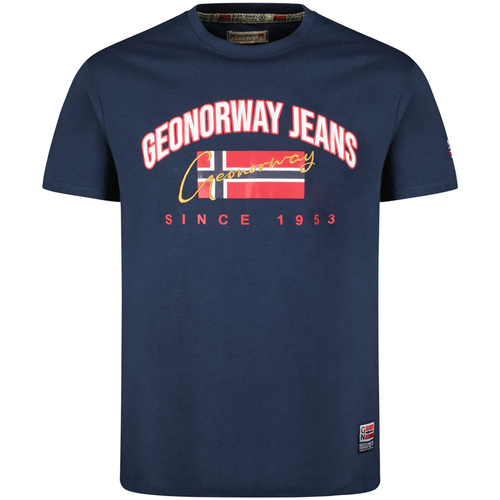 tekstylia Męskie T-shirty z krótkim rękawem Geo Norway SX1052HGNO-NAVY Niebieski