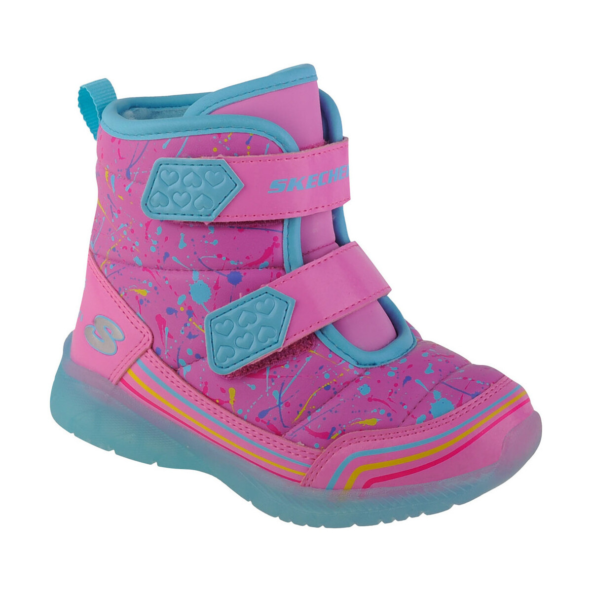 Buty Dziewczynka Śniegowce Skechers Illumi-Brights - Power Paint Różowy