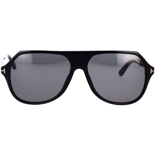 Zegarki & Biżuteria  okulary przeciwsłoneczne Tom Ford Occhiali da Sole  Hayes FT0934-N/S 01A Czarny