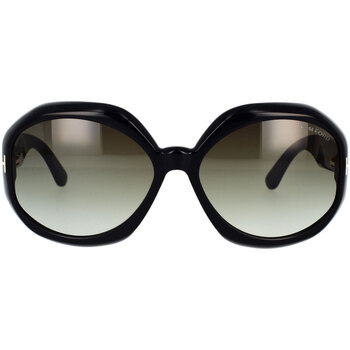 Zegarki & Biżuteria  okulary przeciwsłoneczne Tom Ford Occhiali da Sole  Georgia FT1011/S 01B Czarny