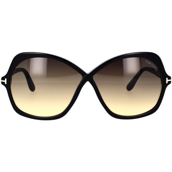 Zegarki & Biżuteria  okulary przeciwsłoneczne Tom Ford Occhiali da Sole  Rosemin FT1013/S 01B Czarny